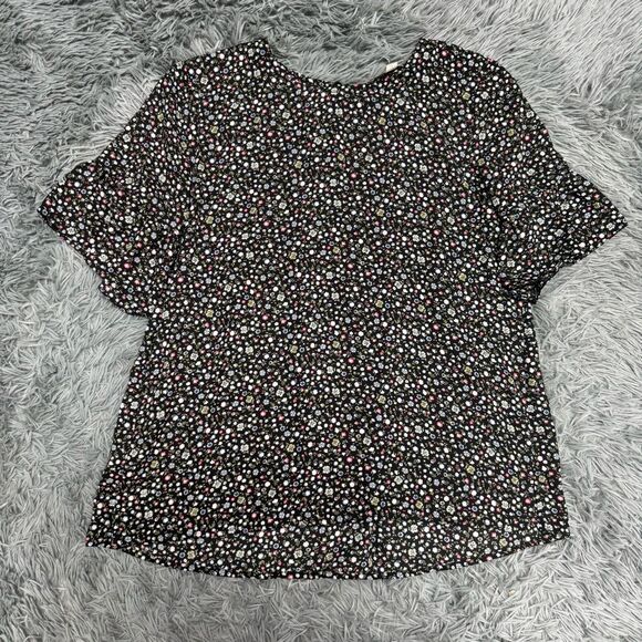LOFT Floral Short Sleeve Shirt Size Small - Picture 1 of 9
